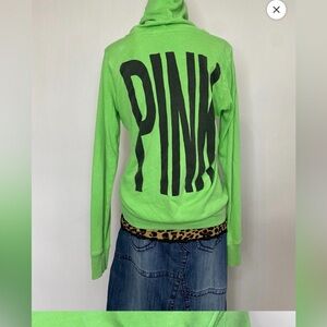PINK Victoria's Secret Green Long Sleeve Top